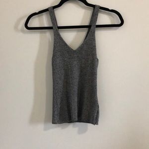 Grey tank crop top